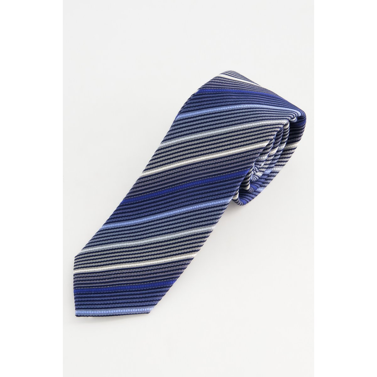 Cravate en soie extra-longue bleu clair, JP1880