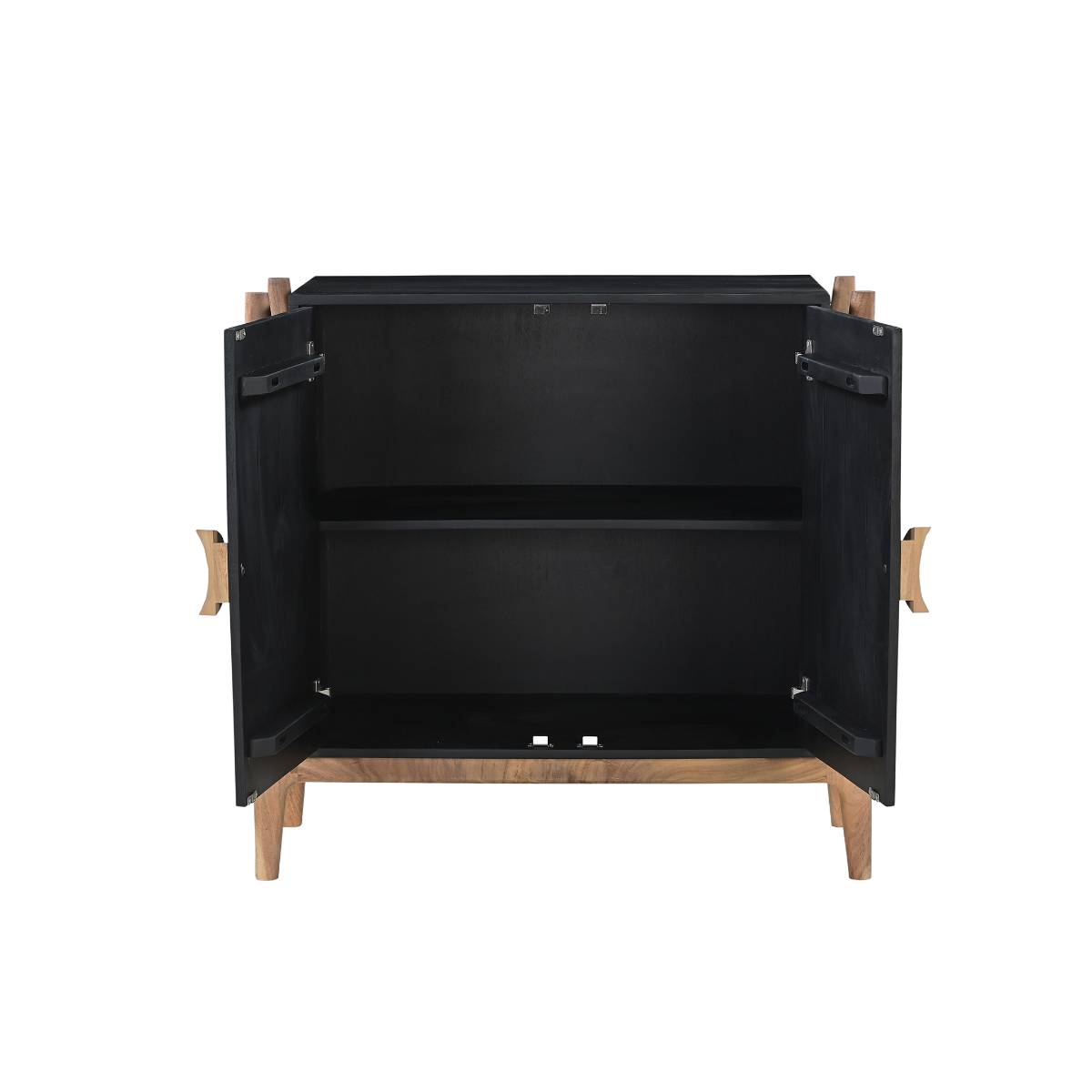 Buffet en manguier et en acacia IMANI noir, MADE IN MEUBLES