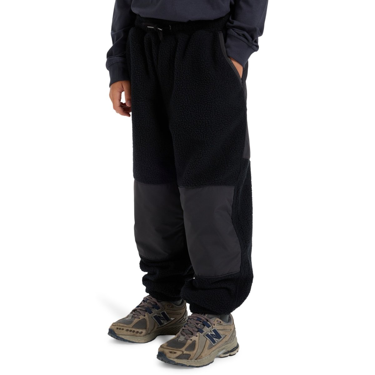 Pantalon de jogging en polaire BACK TO S SCHOOL PT noir black, QUIKSILVER