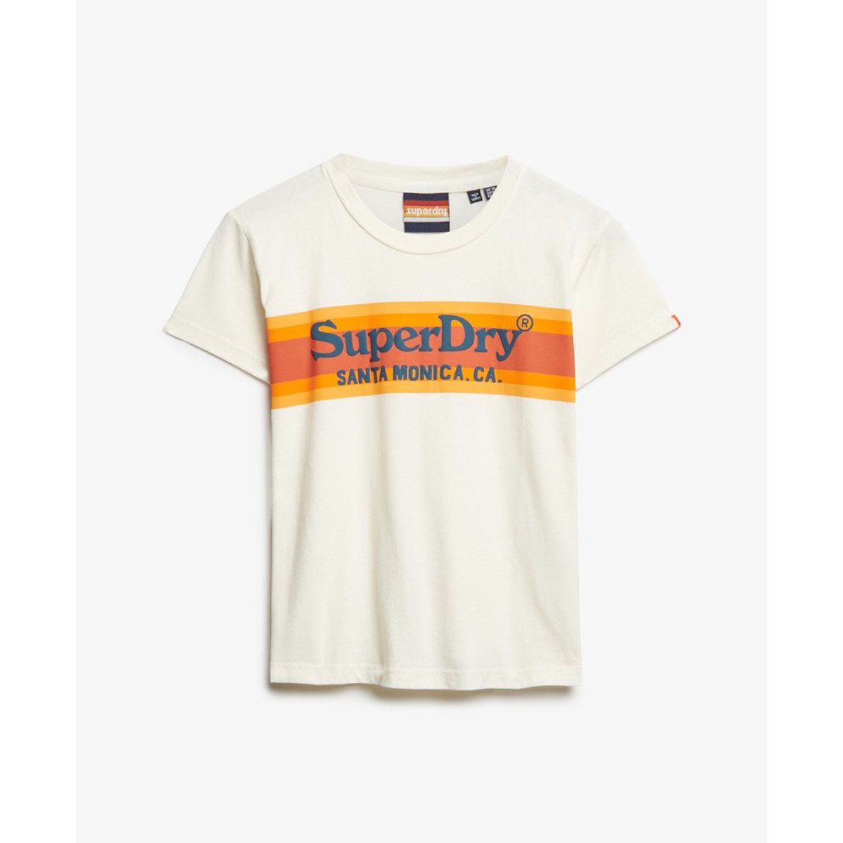 T-shirt ajusté Venue Outdoors blanc cassé os du désert, SUPERDRY