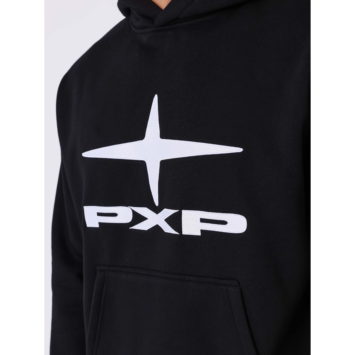 Sweat à capuche Polaris basique noir / blanc, PROJECT X