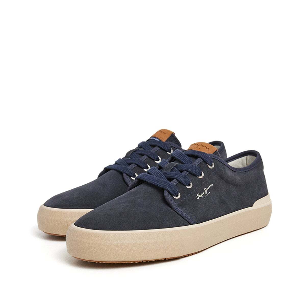 Baskets En Daim bleu dulwich, PEPE JEANS