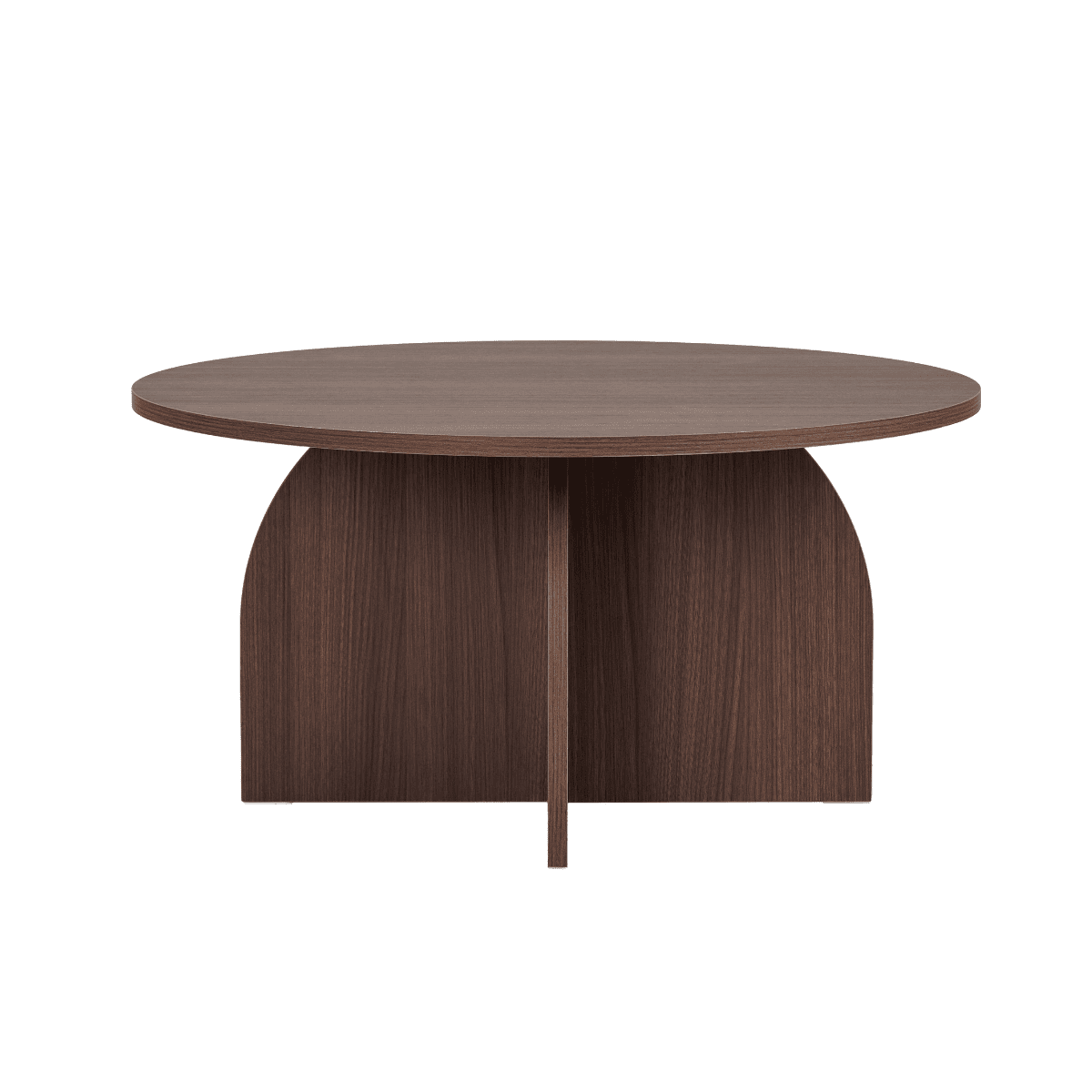 Table basse avec plateau rond - CLOVER noyer, CALICOSY