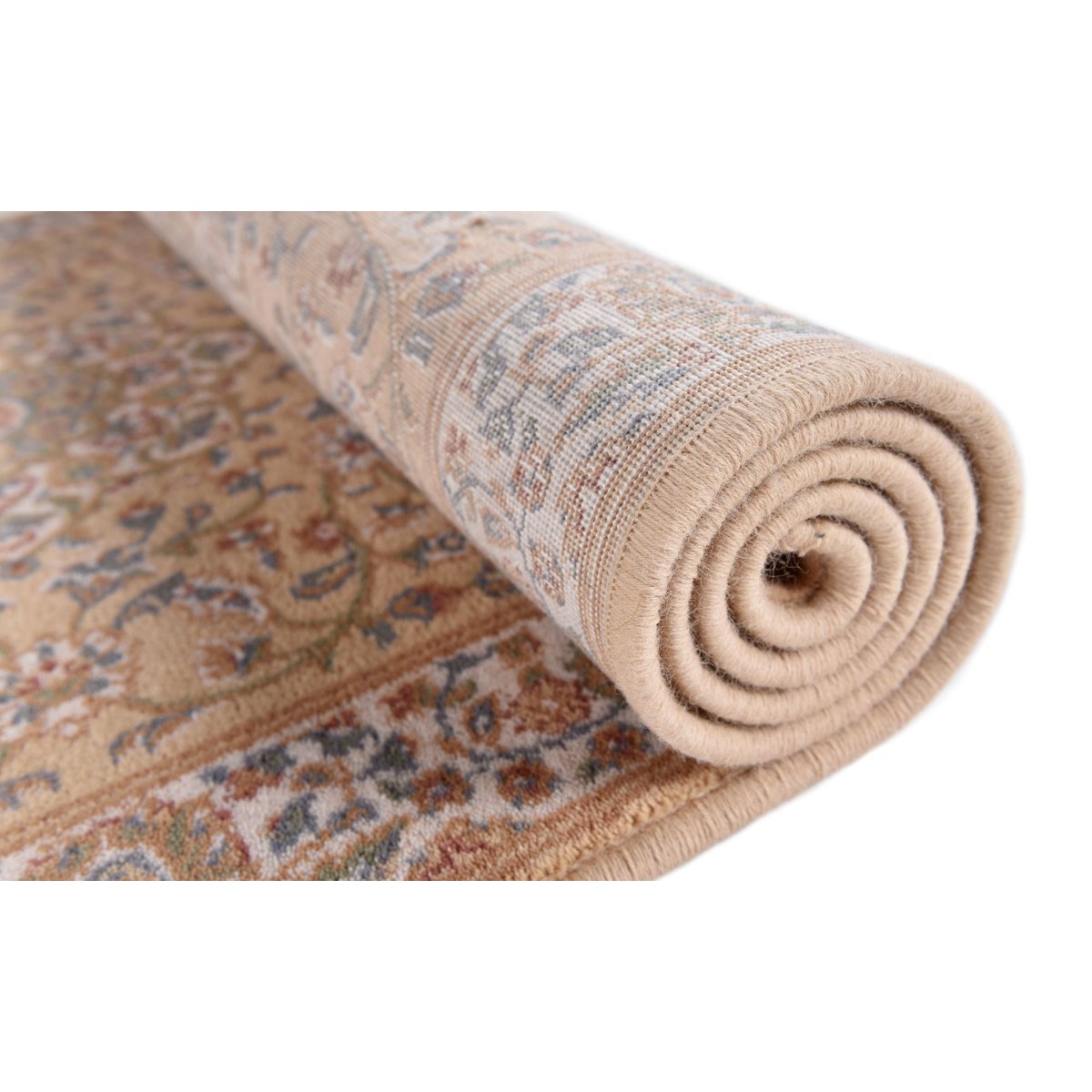 Tapis d'orient floral - DOLNA sable, THEKO