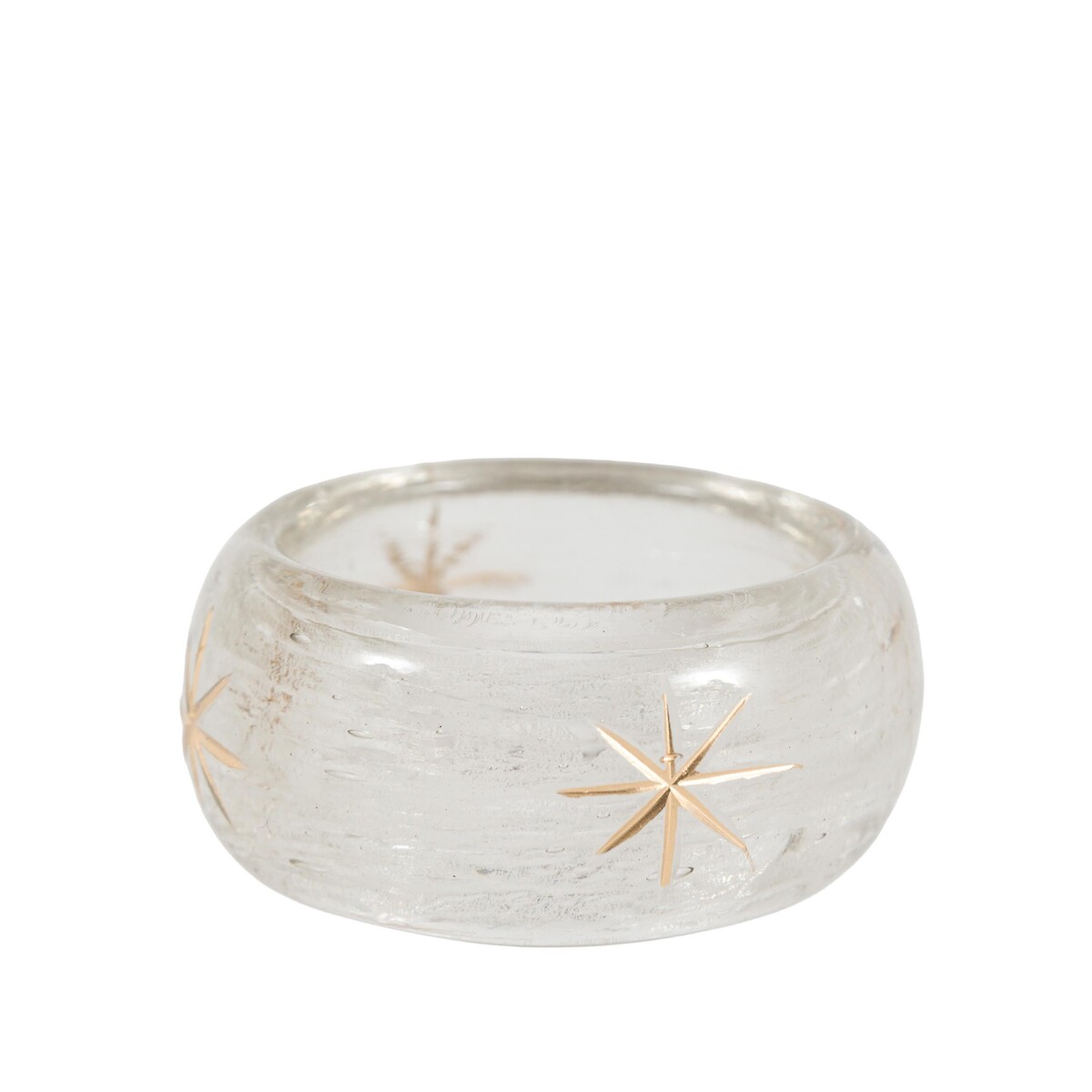 Set of 4 Deco Luxe Snowflake Napkin Rings transparent, ÉDITÉ