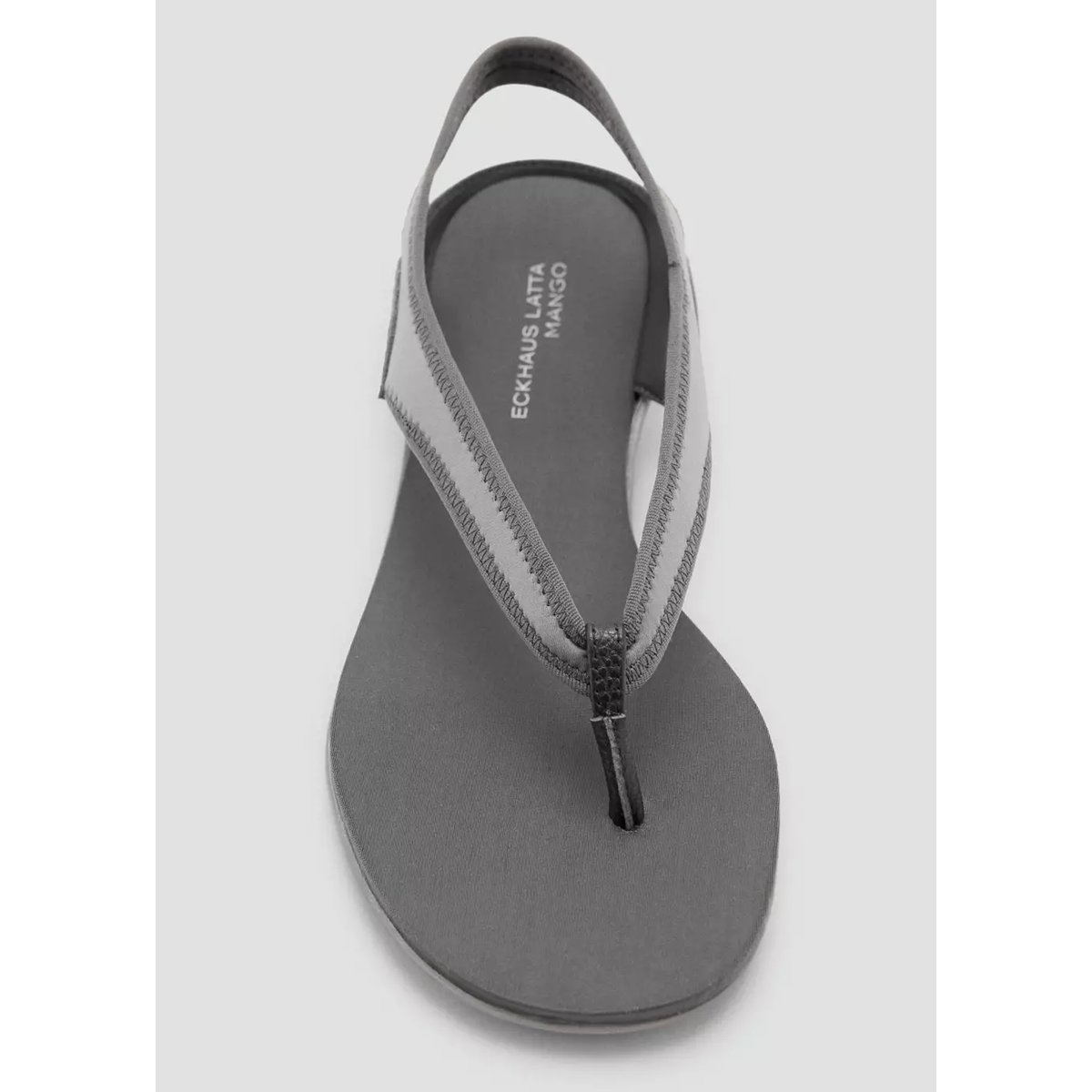 Sandales néoprène à brides gris, MANGO