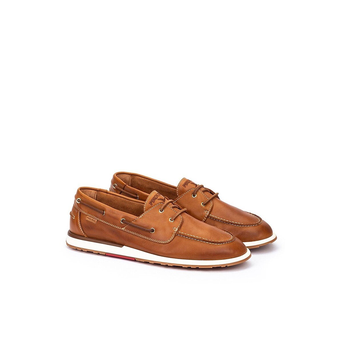 Chaussures bateau en cuir, DENIA cognac, PIKOLINOS