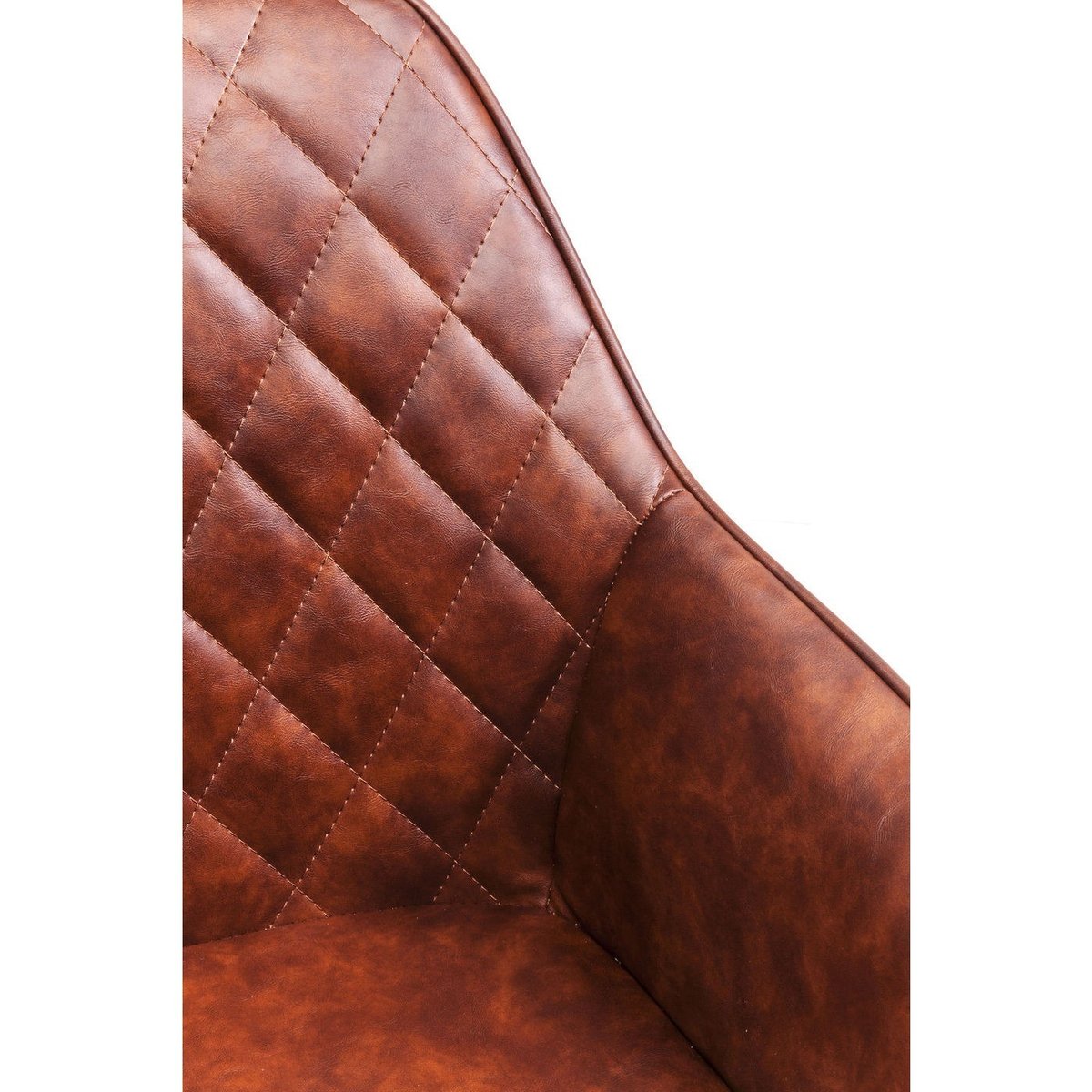 Chaise avec accoudoirs, HARRY marron, KARE DESIGN