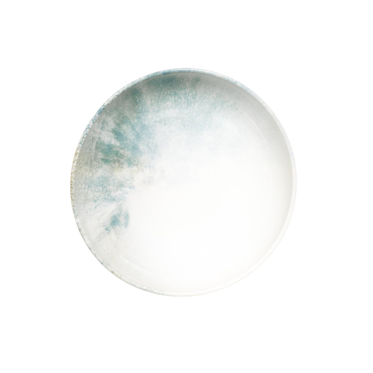 Saladier bas Islande 33 cm blanc, TABLE PASSION