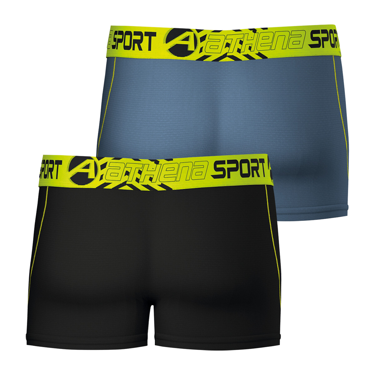 Pack of 2 Air Performance Hipsters pack of grey + black, ATHENA
