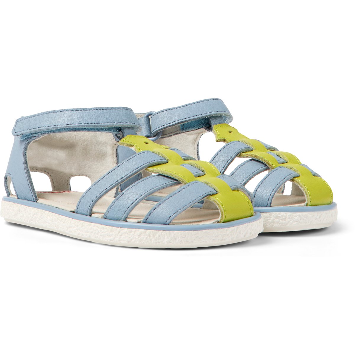 Sandales Miko cuir bleu clair, CAMPER