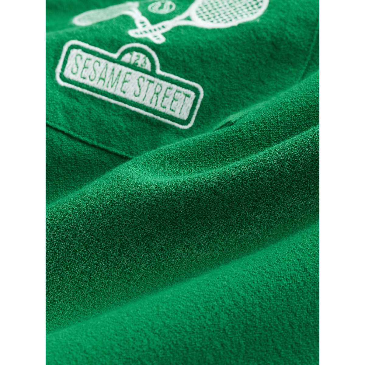 Chemise manches courtes à imprimé sésame vert, NEXT