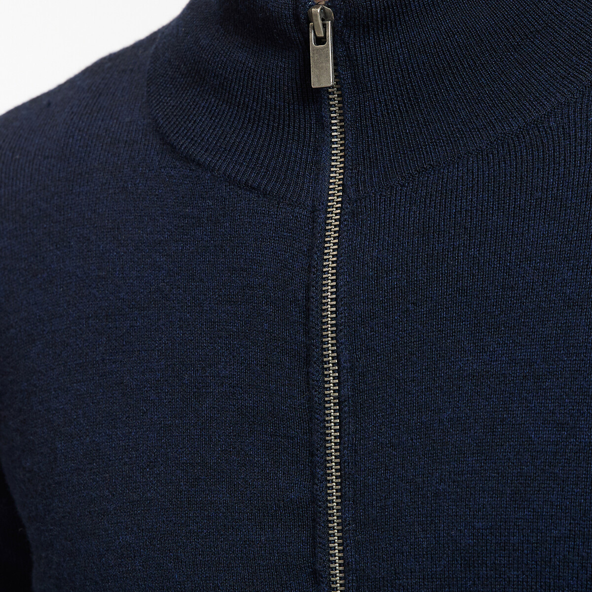 Gilet zippé mérinos, Signature, SEBASTIEN bleu marine, LA REDOUTE COLLECTIONS