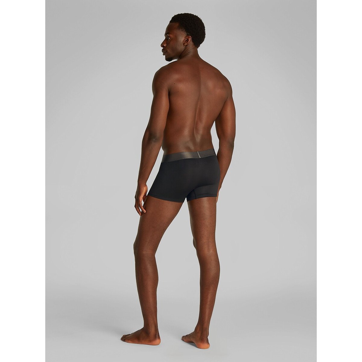 Lot de 3 boxers unis microfibre noir + noir + noir, CALVIN KLEIN UNDERWEAR