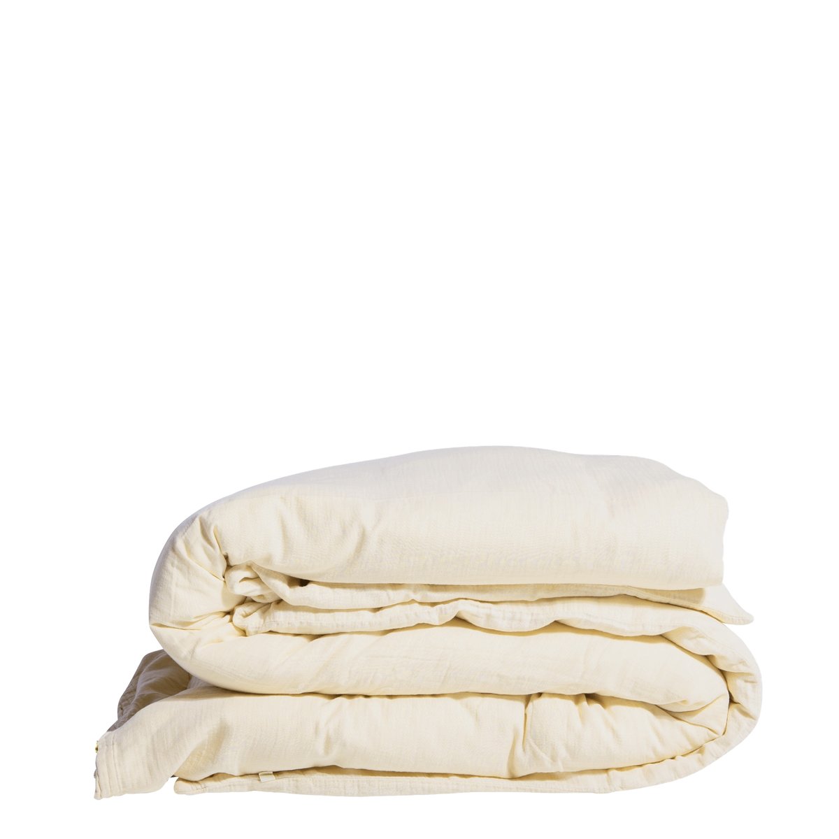 Housse de couette en gaze de coton jaune ivoire, GABRIELLE PARIS