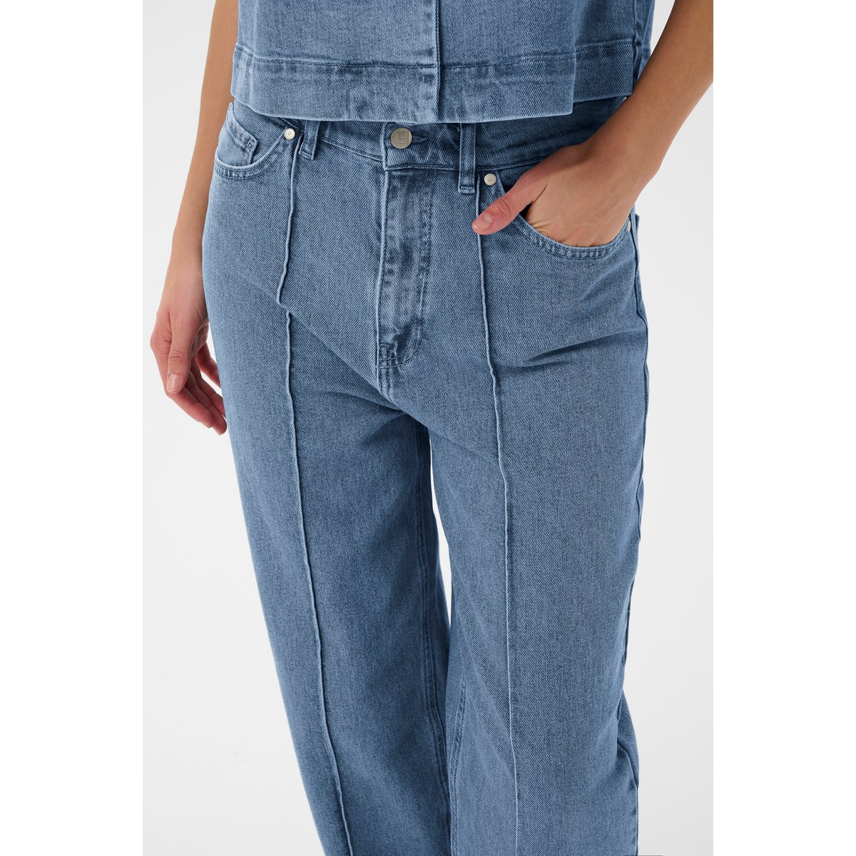 Jeans bleu medium blue denim, SOAKED IN LUXURY