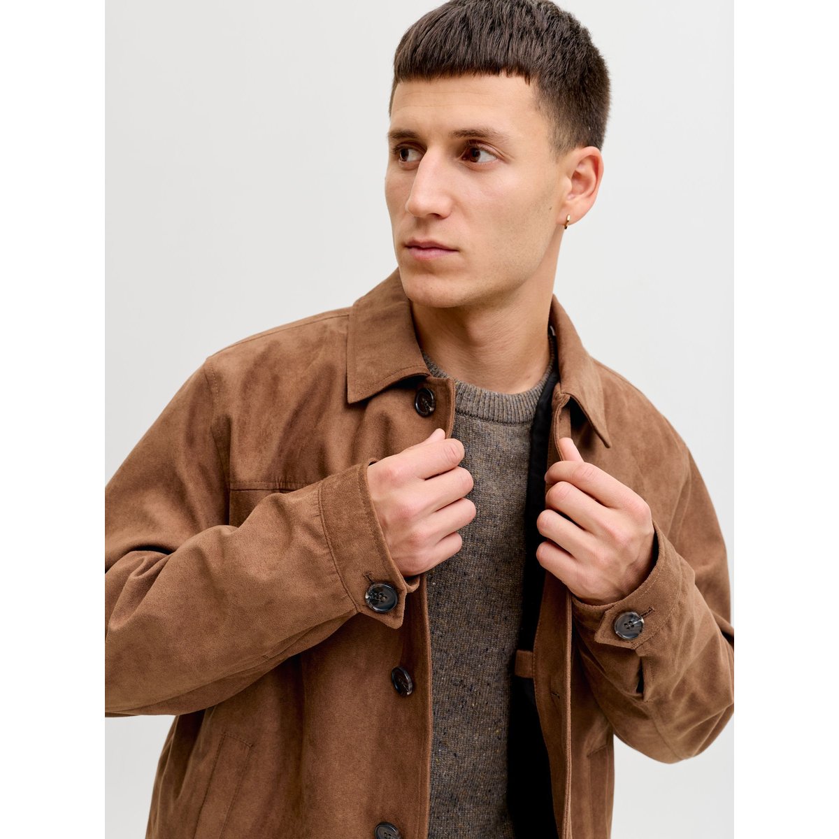 Veste-Chemise tobacco brown, JACK & JONES