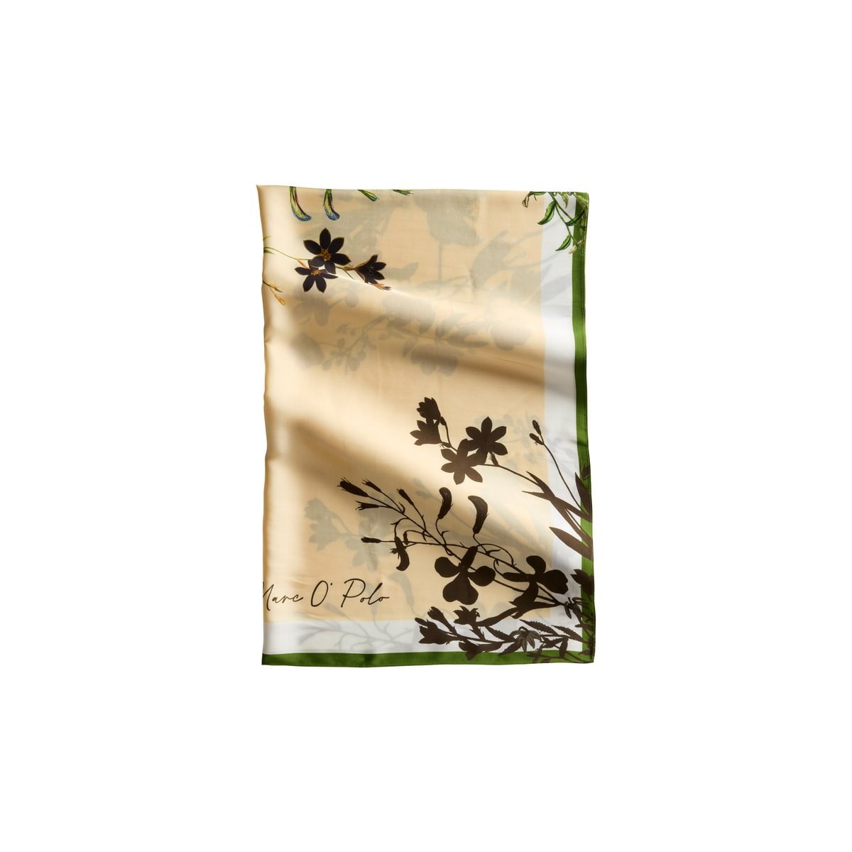 Foulard en satin avec un imprimé décontracté marron clair, MARC O'POLO