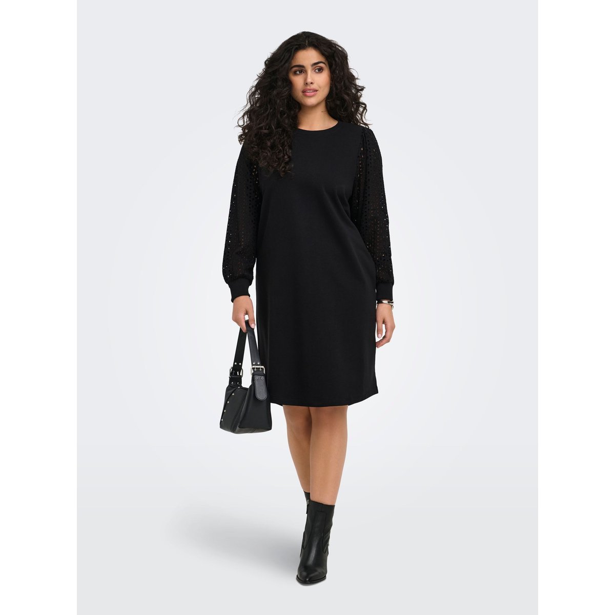 Robe Molletonnée black 1, ONLY CARMAKOMA