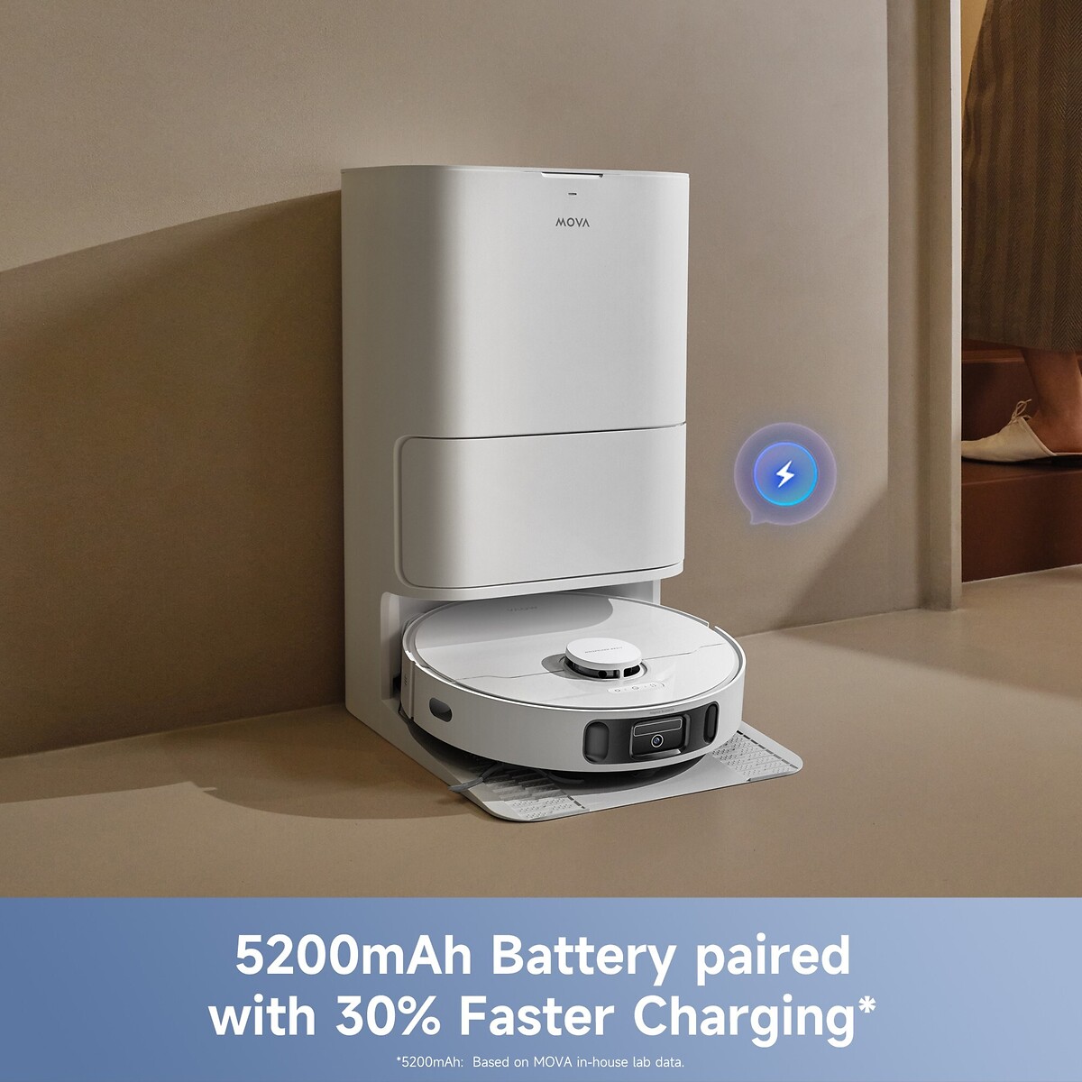E40 Ultra Robot Vacuum Cleaner - RLE21SE white, MOVA