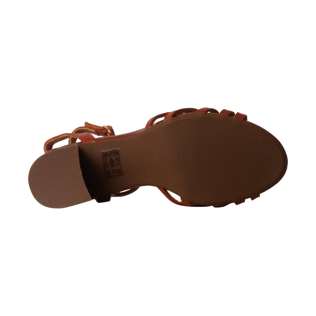Sandales Cuir à Talon Emelie Karston Callista orange, EMILIE KARSTON