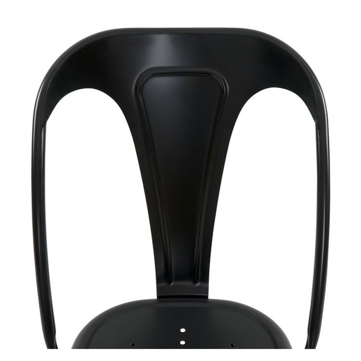 Lot de 2 chaises en métal - INDUS noir mat, MAISON PAVANE