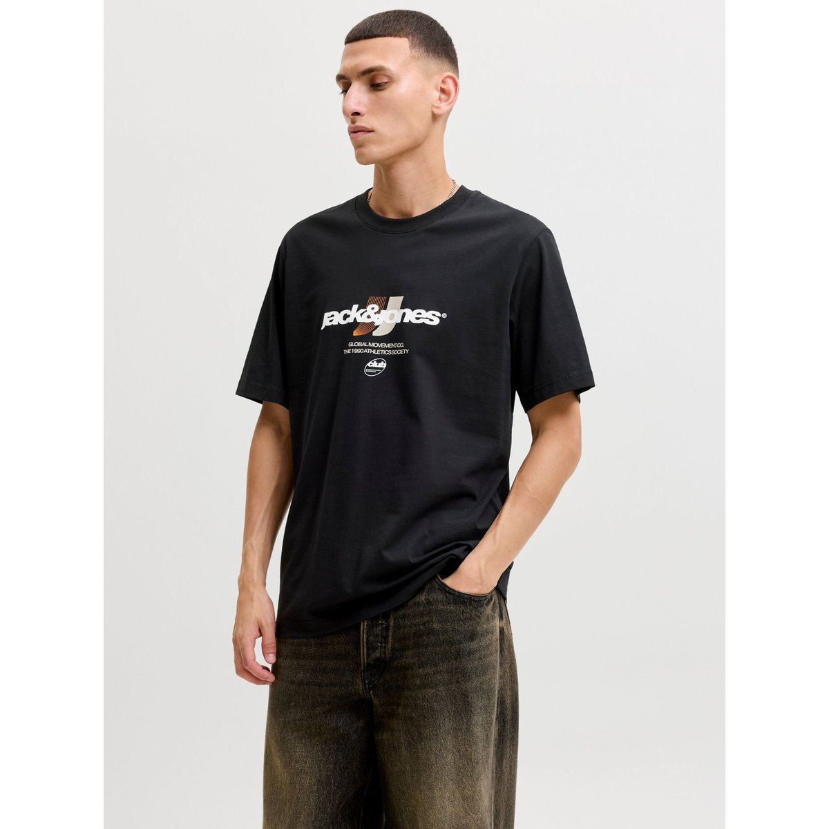 T-Shirt black 1, JACK & JONES