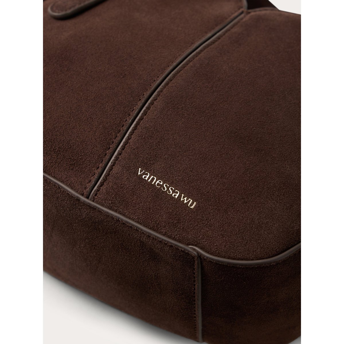 Sac à main avec anses et bandoulière Mini ALTAÏ marron foncé, VANESSA WU