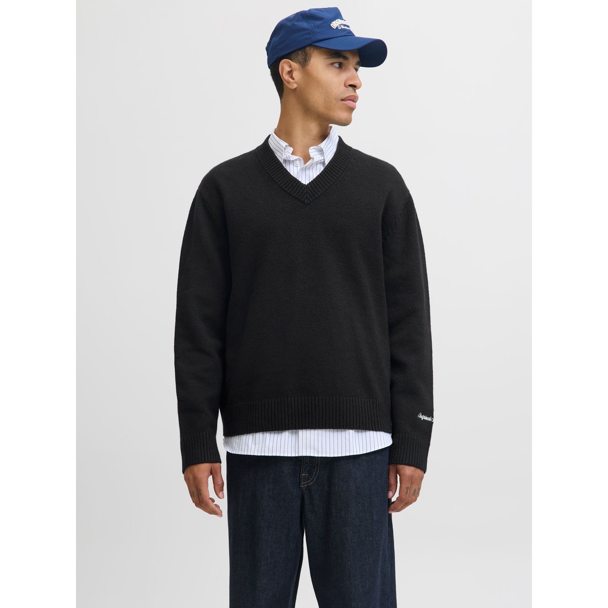 Pull En Maille noire - black, JACK & JONES