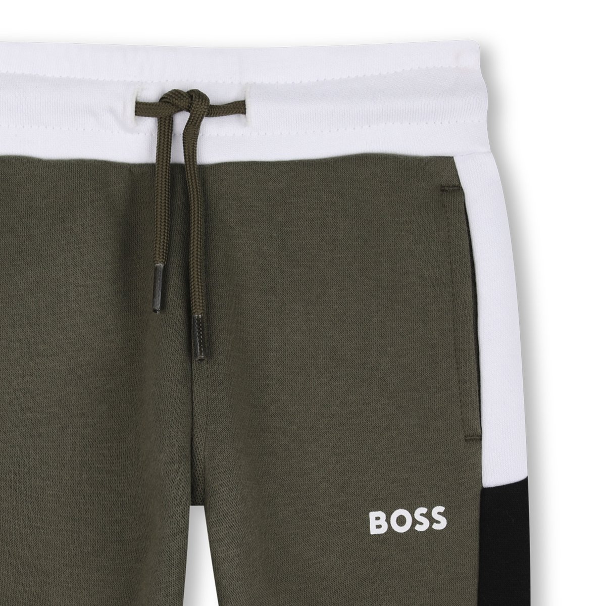 Pantalon de jogging olive, BOSS KIDSWEAR