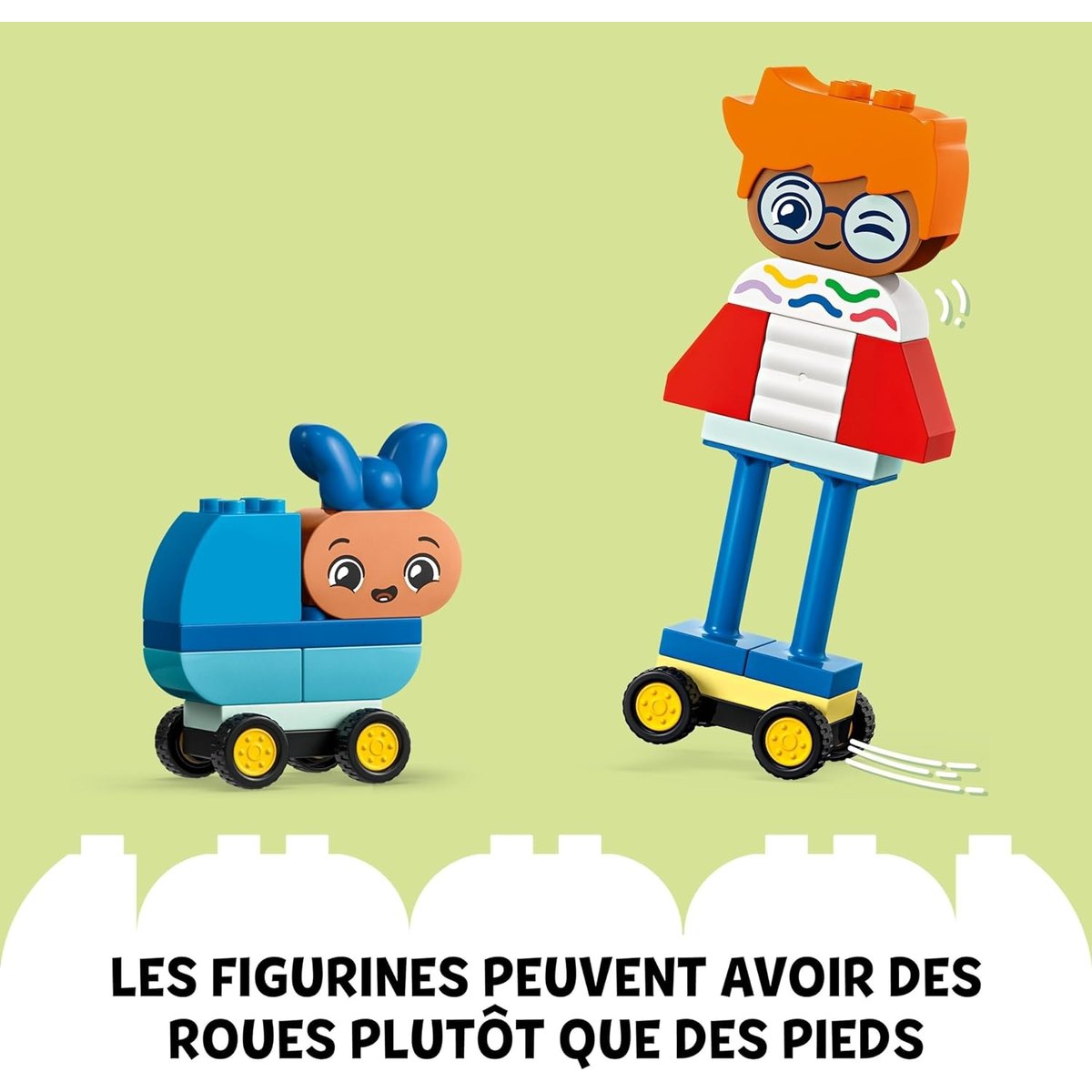 LEGO DUPLO - Ensemble de personnages à construire pour explorer les émotions - 10423 multicolore, LEGO
