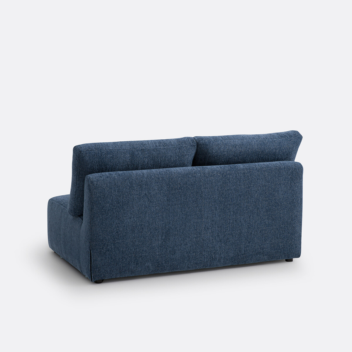 Modulaire 2-zitsbank Monica in gemêleerd chenille nachtblauw, LA REDOUTE INTERIEURS