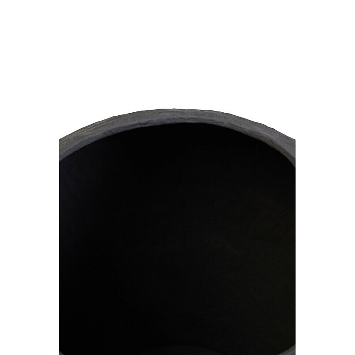 Large Cotton Mache Planter in Black black, FIFTY FIVE SOUTH