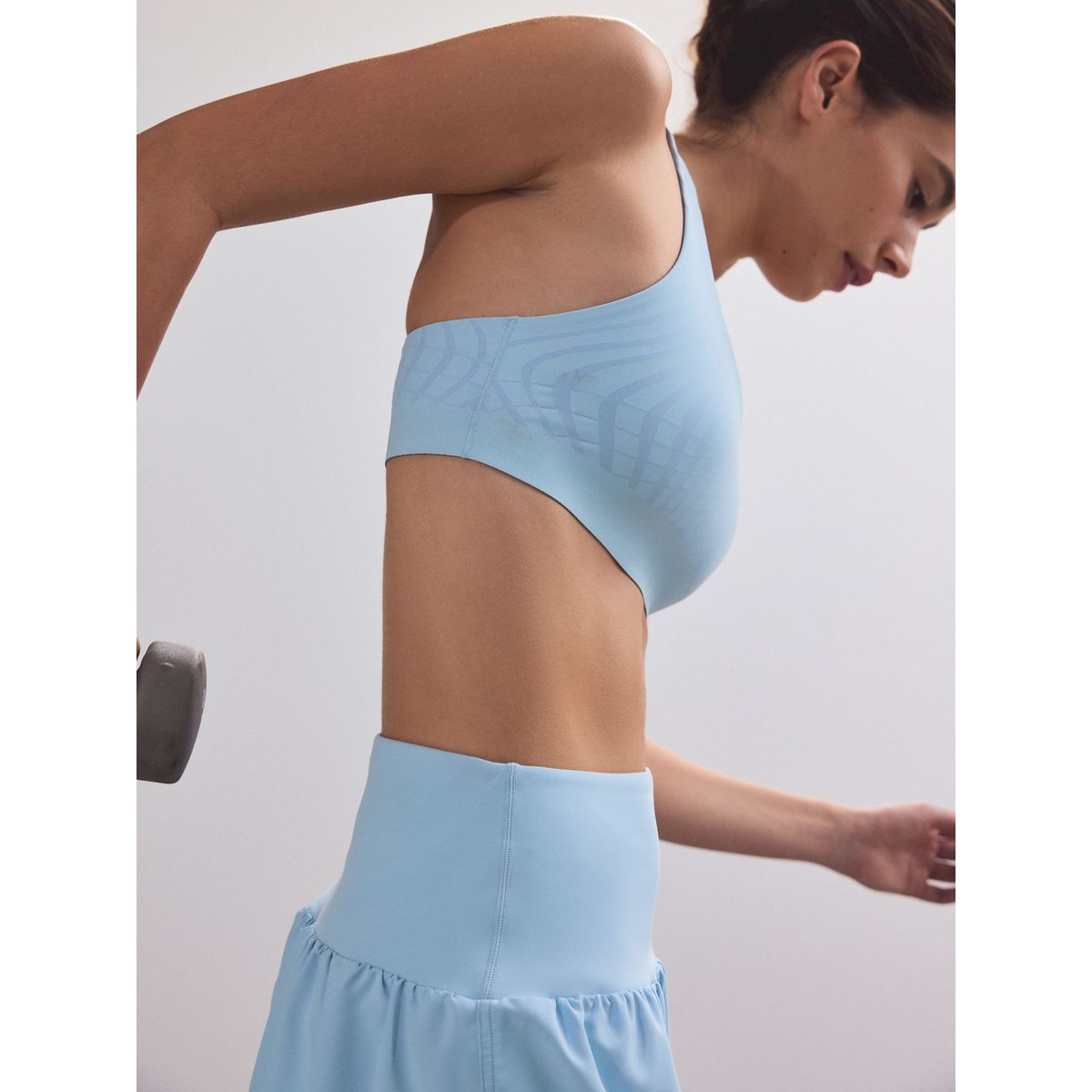 Soutien-gorge court sport intense à motif bleu, NEXT