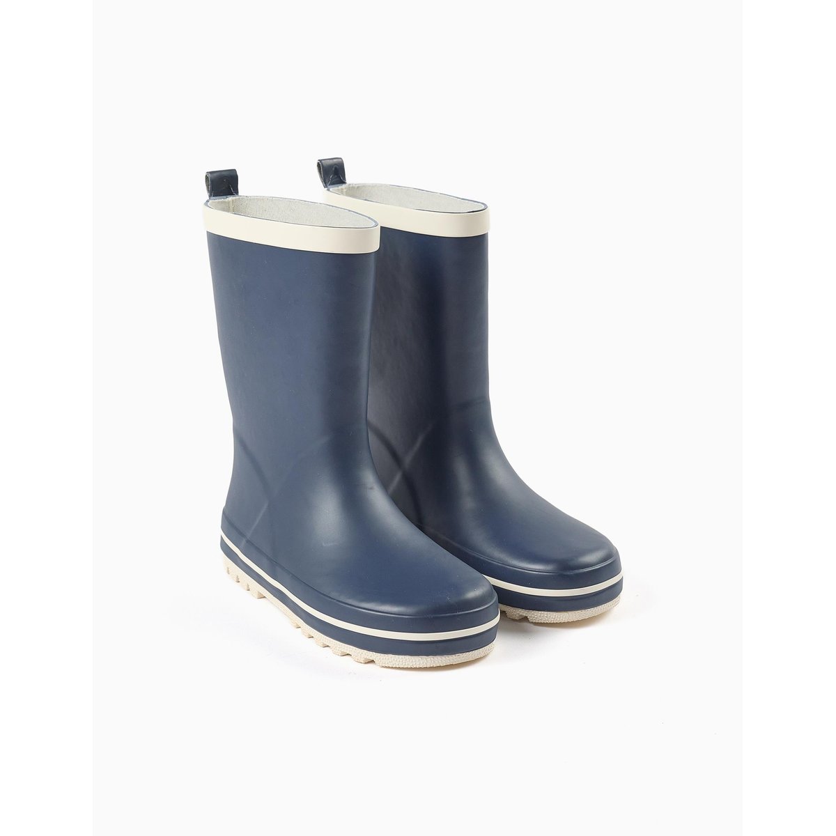 Bottes de pluie en caoutchouc avec semelle antidérapante bleu, ZIPPY