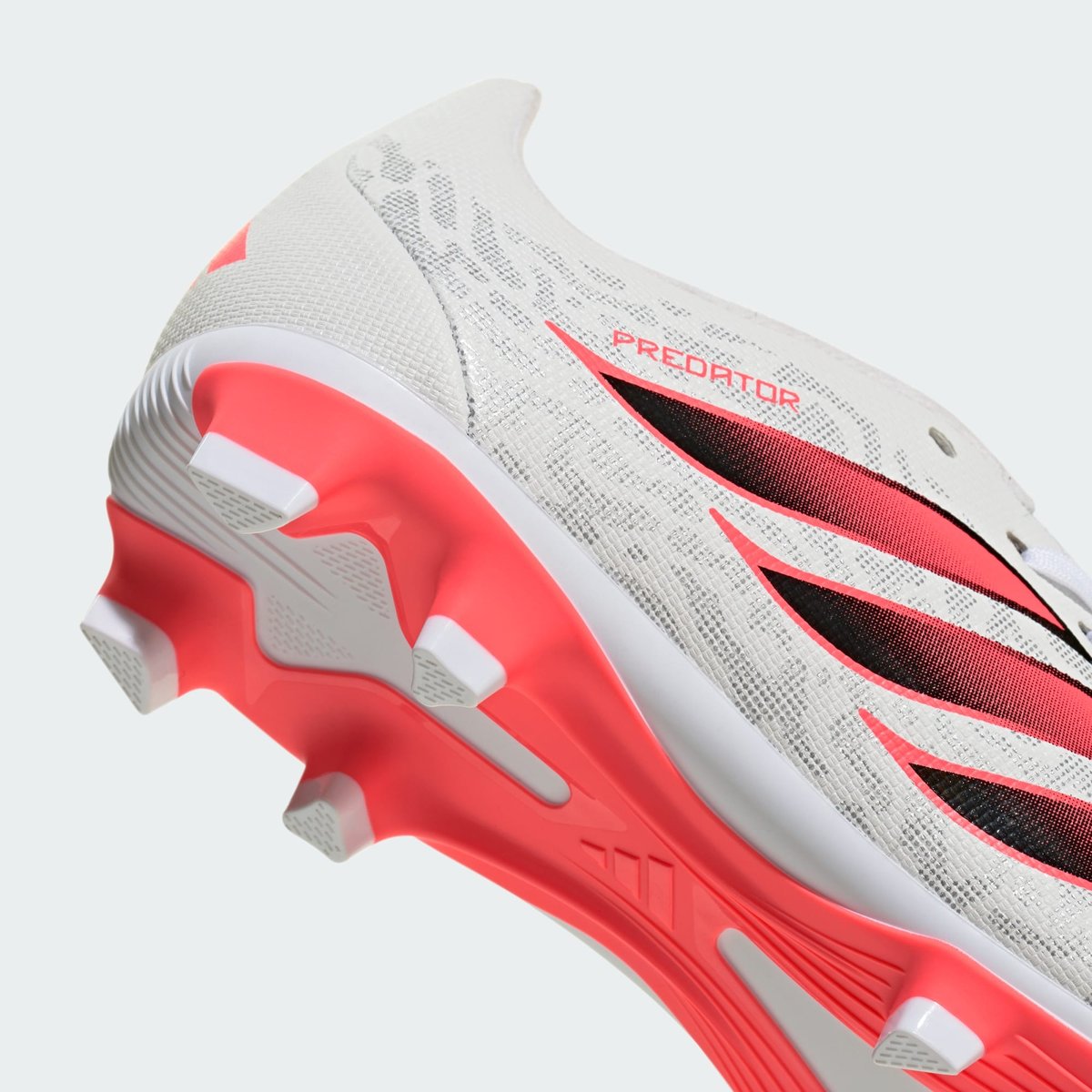 Chaussure De Football Languette Rabattue Predator Club Terrain Souple/Multi-Surfaces Enfants cloud white / solar turbo / core black, adidas Performance