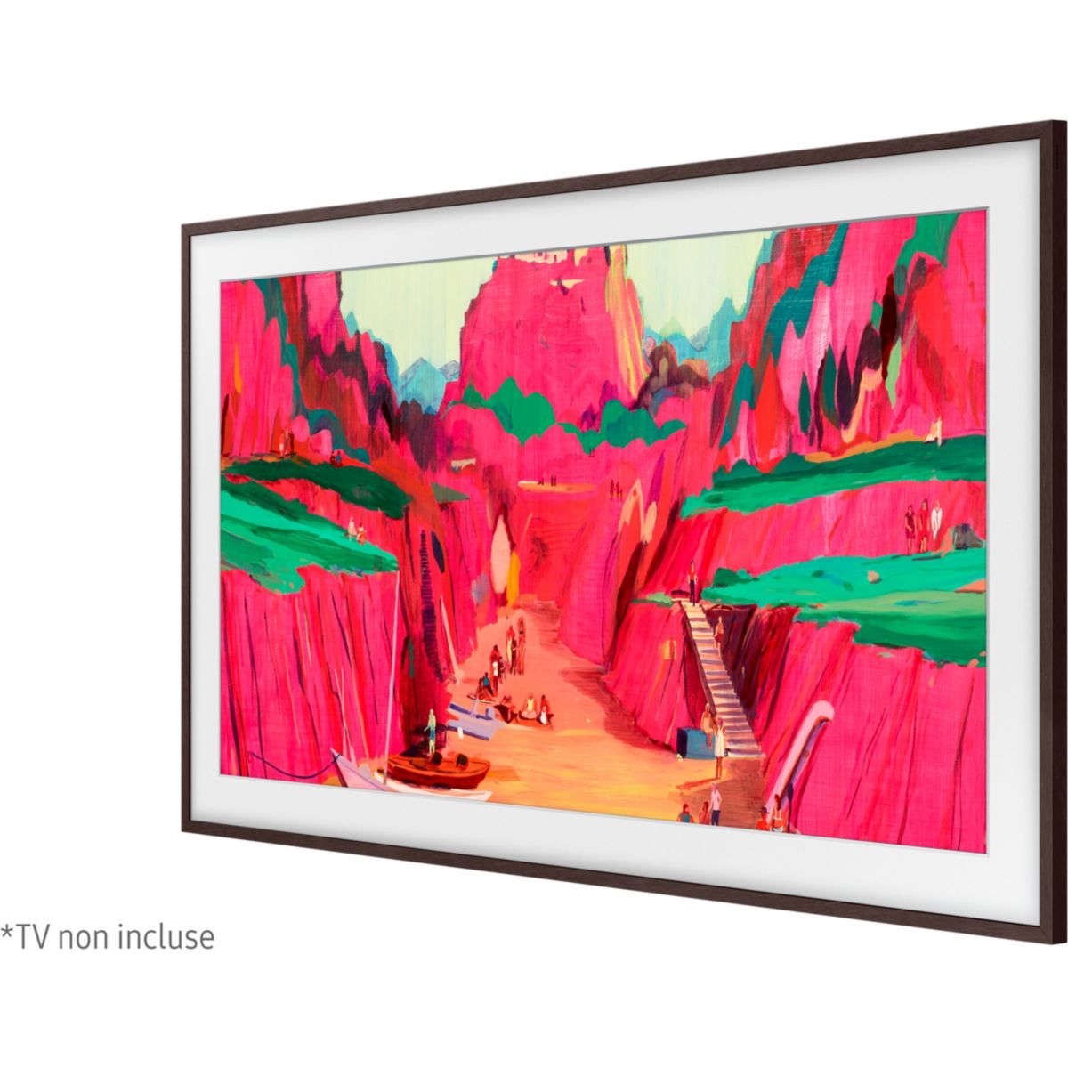 Cadre The Frame couleur Noyer - Compatible TV The Frame 85'' couleur unique, SAMSUNG