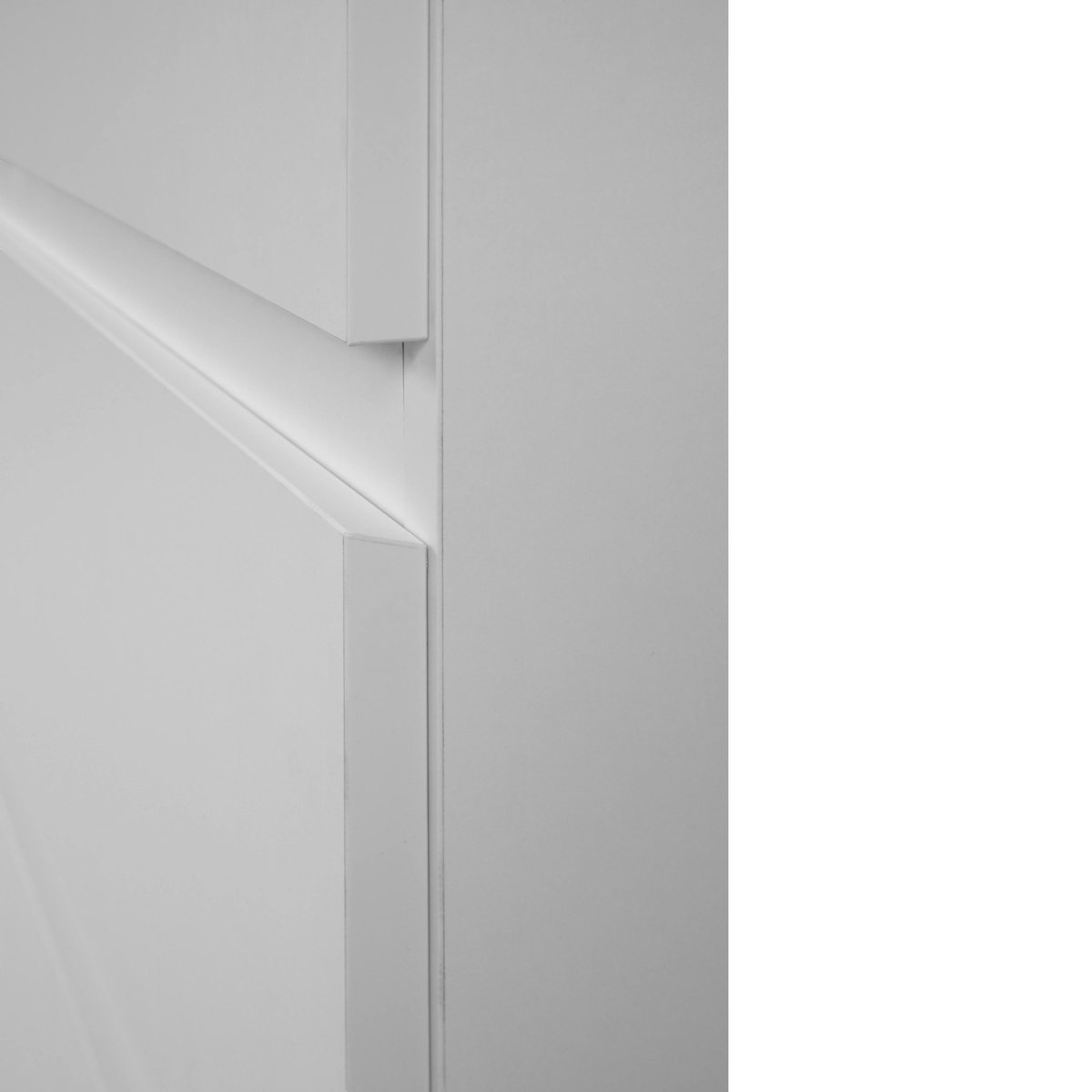 Armoire penderie blanche 2 portes 2 tiroirs ALVA blanc, PIER IMPORT