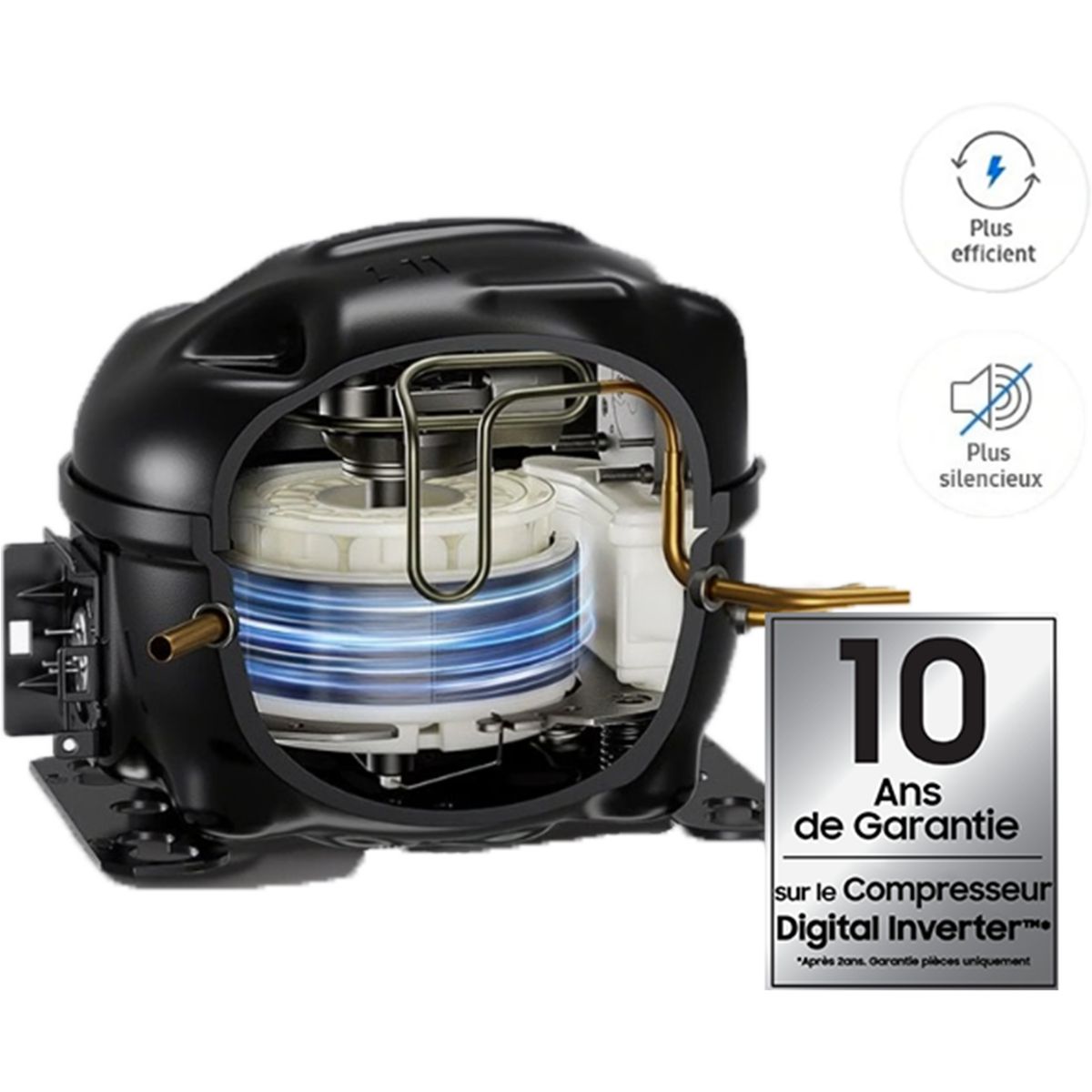 Réfrigérateur 1 porte BRR29703EWW/EF Metal Cooling autres, SAMSUNG