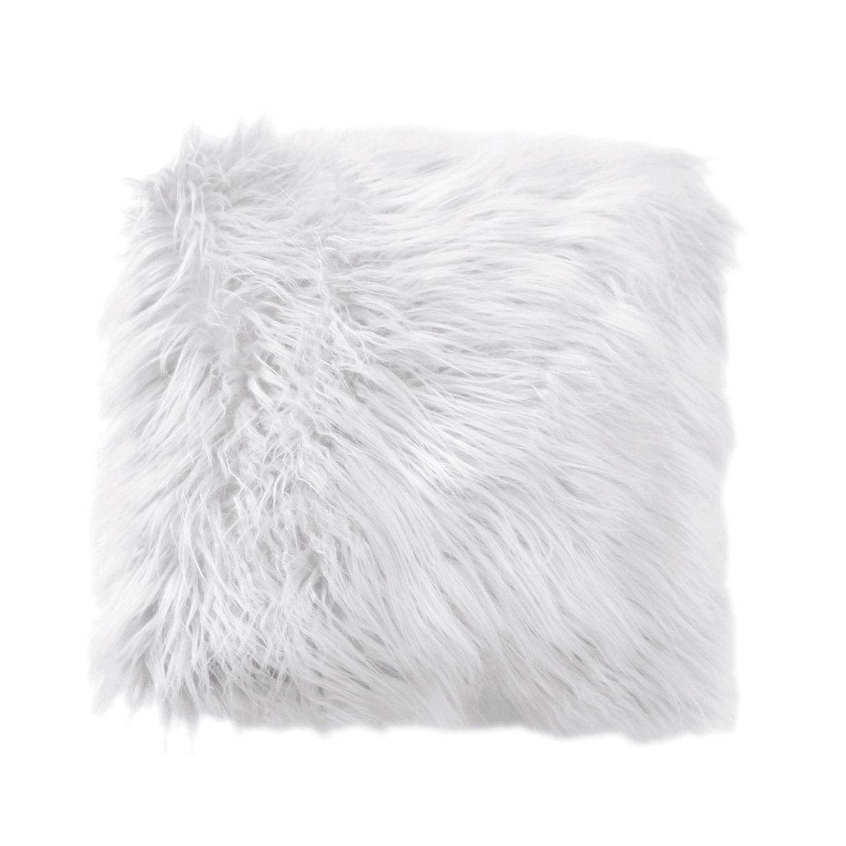 Coussin à poils longs EPICÉA blanc, TOILINUX
