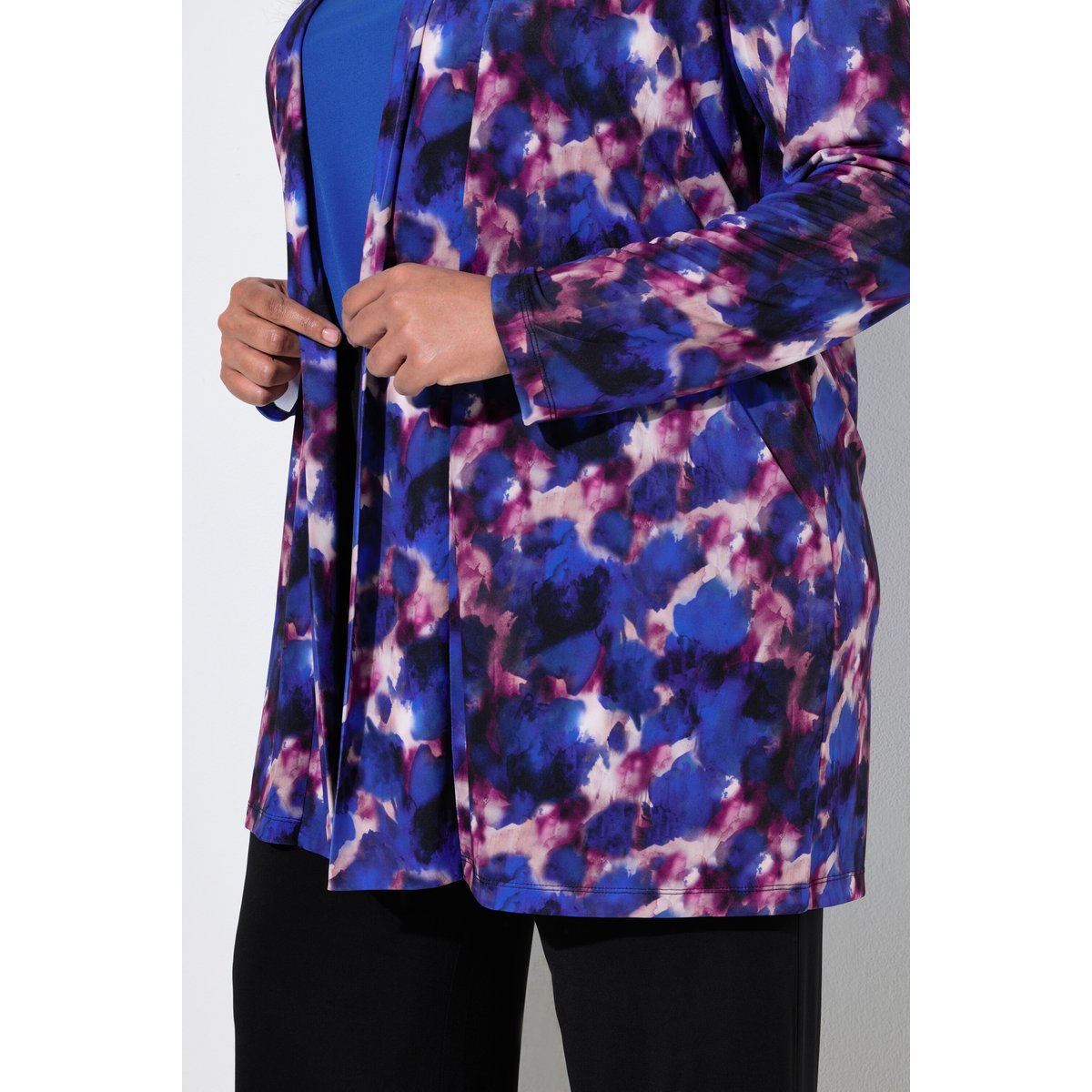 Veste en jersey bleu azur, ULLA POPKEN