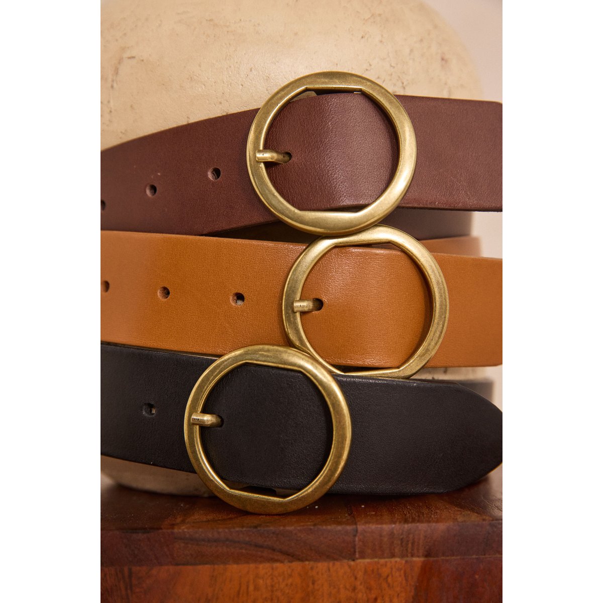 Ceinture moyenne ELINE noir, Maison 123
