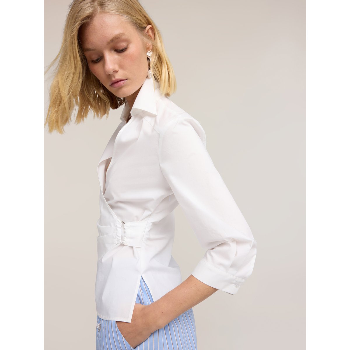 Chemise portefeuille blanc, MOTIVI