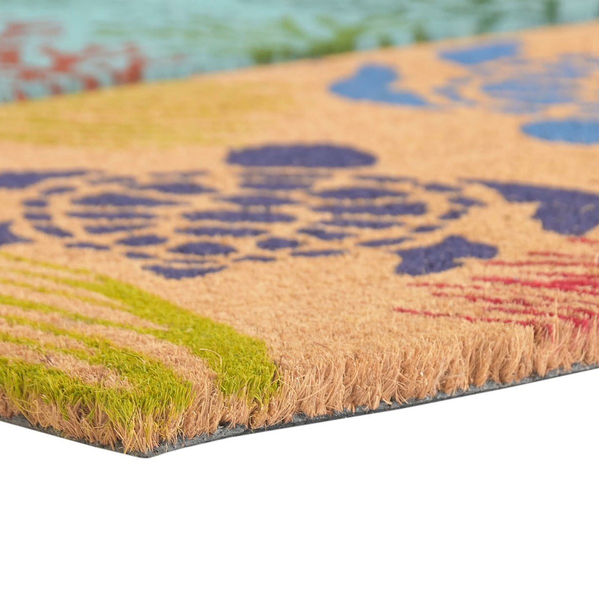 Set de 2 paillassons coco multicolore marin 60x40x1,5cm multicolore, WADIGA