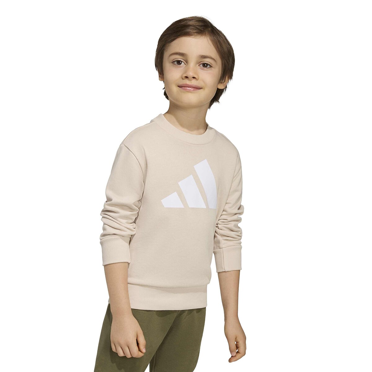 Set in pile, ESSENTIAL BIG LOGO beige / verde, ADIDAS SPORTSWEAR