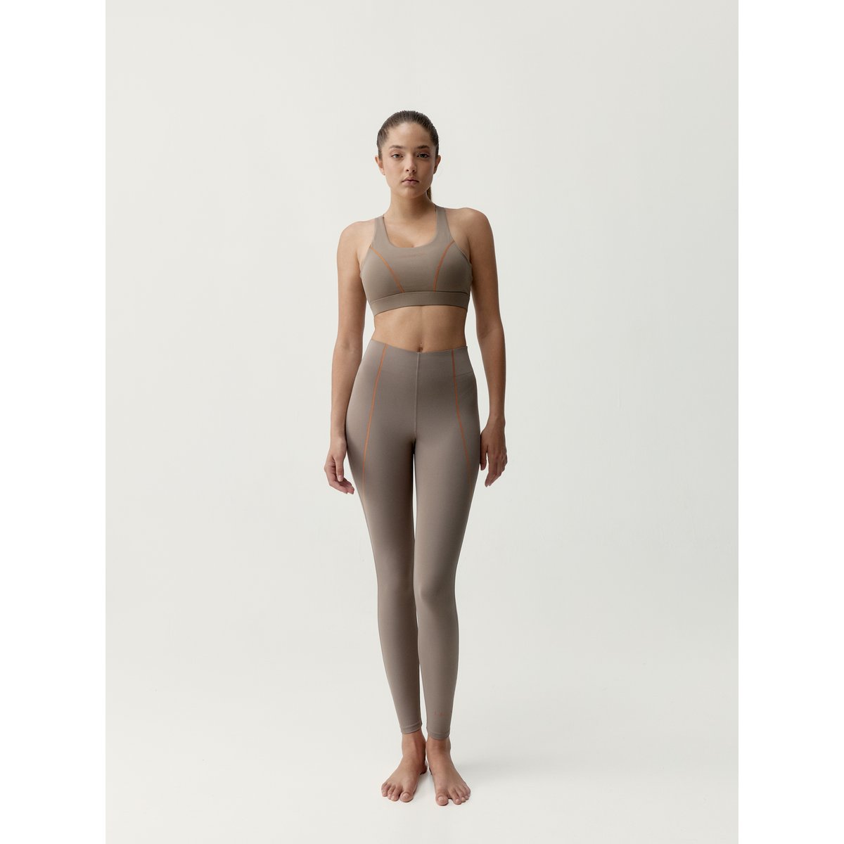 Legging de sport Long Performance BRONE taupe, BORN