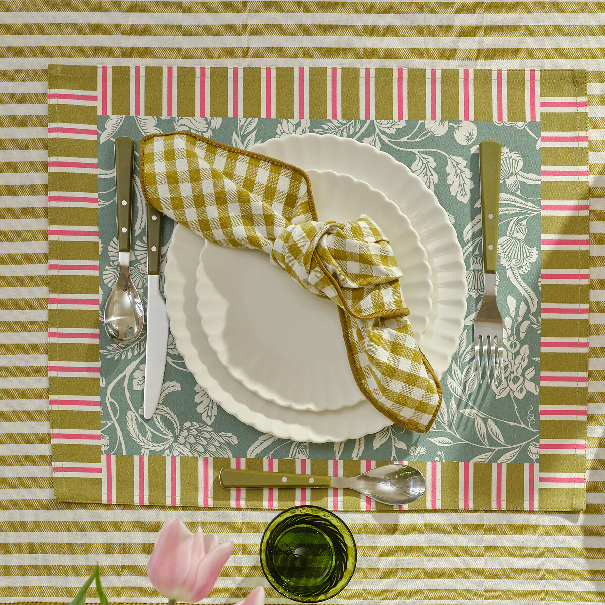Lot de 6 assiettes creuses, en porcelaine, YLAN blanc, LA REDOUTE INTERIEURS