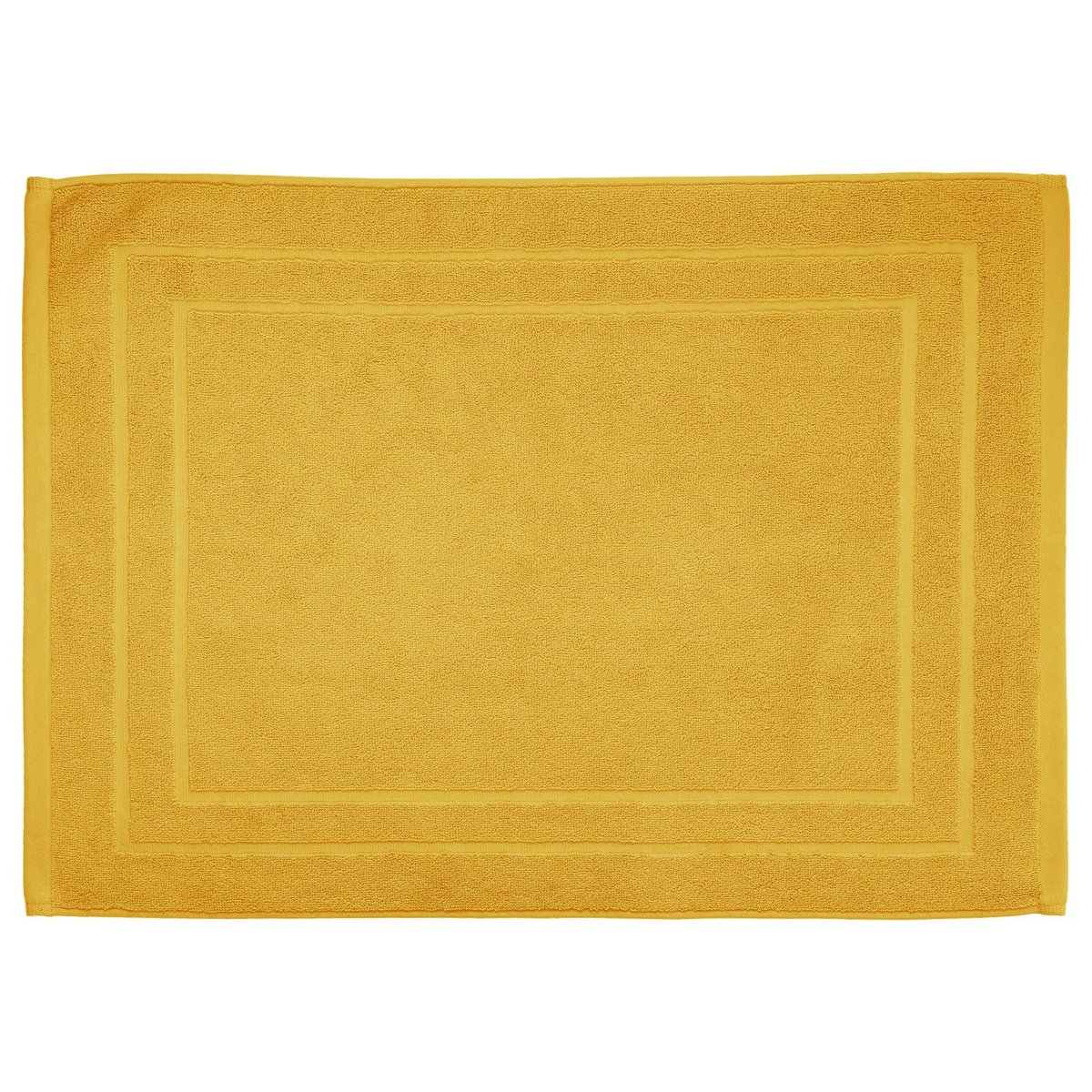 Tapis de bain en coton PRAIA jaune, ATMOSPHERA