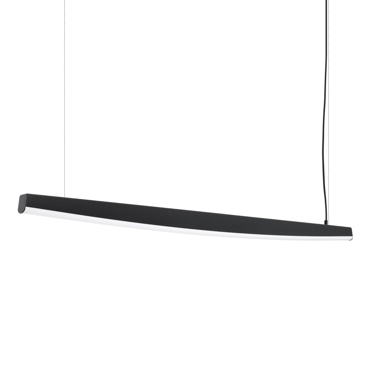Suspension Acier Noir LED 1 Jorun noir, EDEN