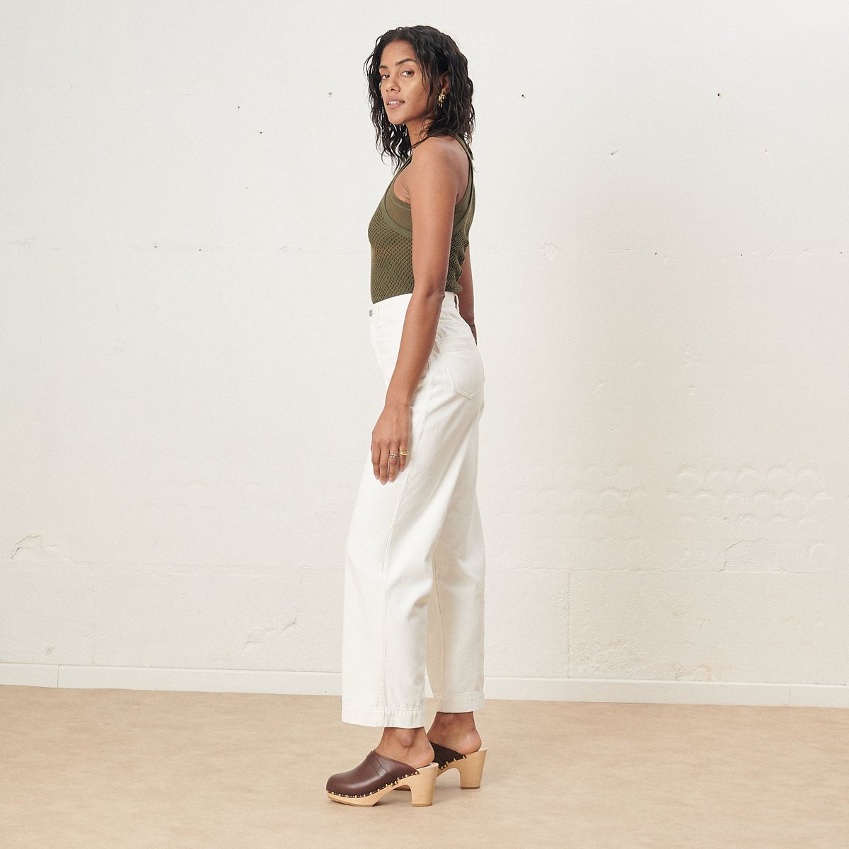 Jeans droit large Denim SAMUEL white, LABDIP